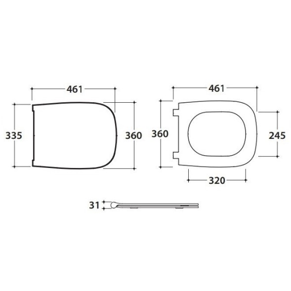 Сиденье с крышкой GLOBO GENESIS с микролифтом цвет белый GN020BI