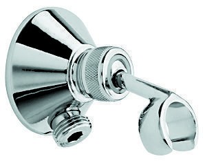 Emmevi, классический круглый водоотвод, с держателем ручного душа, подключение 1/2", цвет хром-золото C06935/CO