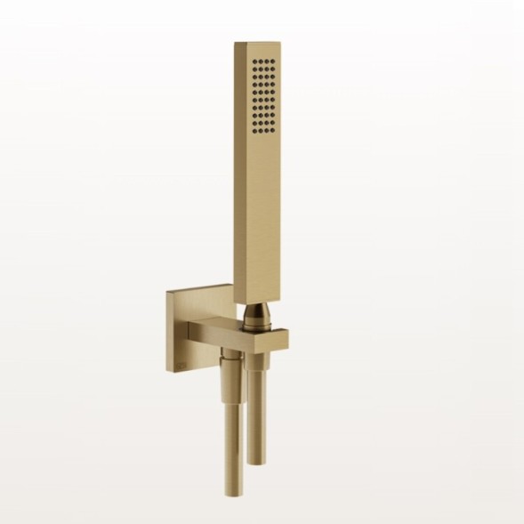 Gessi Душевой набор, Rettangolo shower, цвет Матовая латунь  20123#727