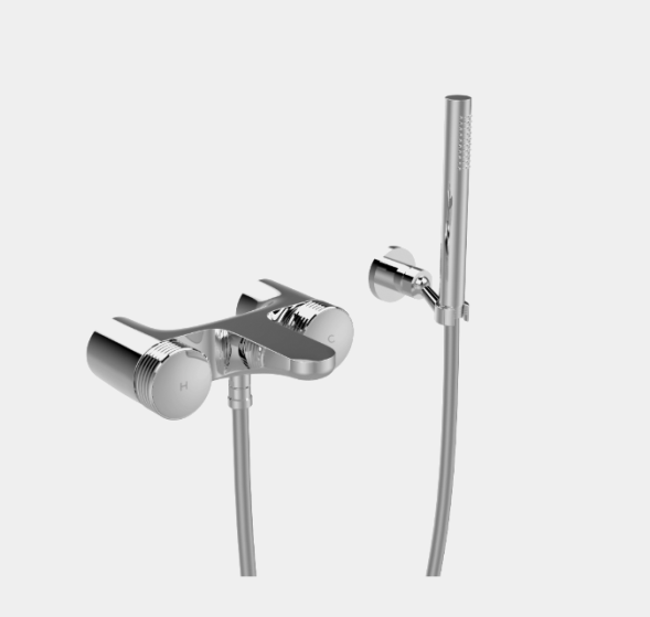 Смеситель для ванны, Fima Carlo Frattini, Texture Collection, H COLLECTION, цвет-хром F5604HCR