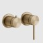 Gessi Смеситель для душа, 316 Bath Shower, на 2 потребителя, цвет брашированная теплая бронза  54077#726