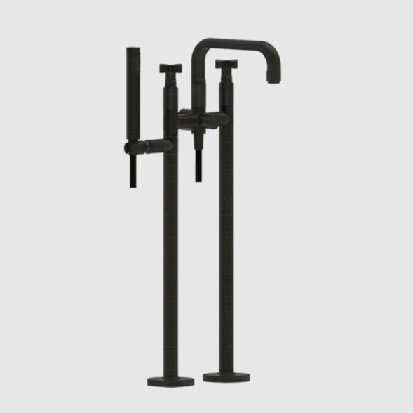 Gessi Смеситель для ванны и душа, Inciso, напольный, цвет Бронза состаренная 58129#187