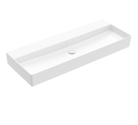 Villeroy&amp;Boch Раковина, Memento 2.0, шгв 1200*470*135, отверстия для смесителя-отсутствуют, CeramicPlus, цвет-альпийский белый 4A22CFR1