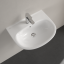 Villeroy&amp;Boch Раковина, O.Novo, шгв 500*380*110, отверстия для смесителя-1 сквозное, 2 промаркированных, цвет-альпийский белый 43405001