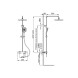 Vincea Душевая стойка Некст (Next) VSFS-1N0TCH термостатическая без излива, 25см верх душ, хром