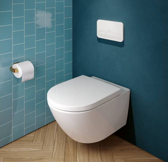 Villeroy&amp;Boch Унитаз, Subway 3.0, подвесной, шгв 370*560*360, CeramicPlus, AntiBac, цвет-альпийский белый 4670T0T2