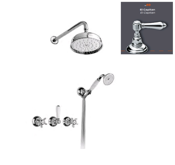 Nicolazzi Душевая стойка El Capitan 1433EXT CR 69 цвет хром