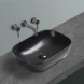 Vincea Раковина керамическая  VBS-102MB, 455*325*135, накладная, цвет черный матовый