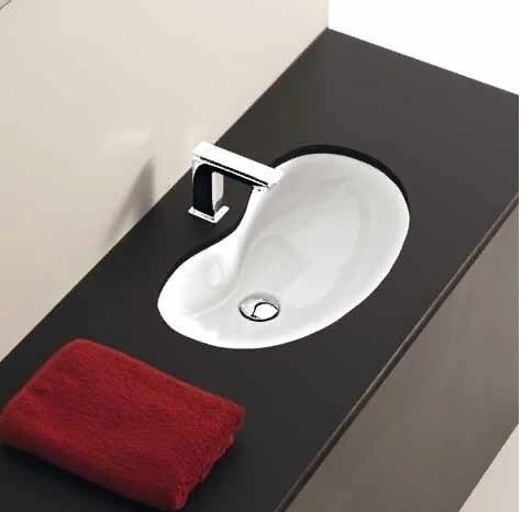 Раковина Artceram Idea встраиваемая снизу без отверстий цвет белый IDL001 01 00