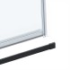 Vincea Душевая дверь Комо Софт (Como Soft) VDS-1CS110CLB, 1100, черный, стекло прозрачное