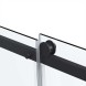 Vincea Душевая дверь Комо Софт (Como Soft) VDS-1CS110CLB, 1100, черный, стекло прозрачное