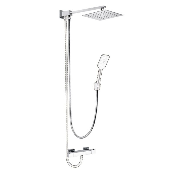 Paini 50CR759TCASQET9 Душевой набор Милано верхний душ, шланг, держатель, хром