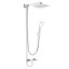 Paini 50CR759TCASQET9 Душевой набор Милано верхний душ, шланг, держатель, хром