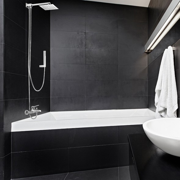 Paini 50CR759TCASQET9 Душевой набор Милано верхний душ, шланг, держатель, хром