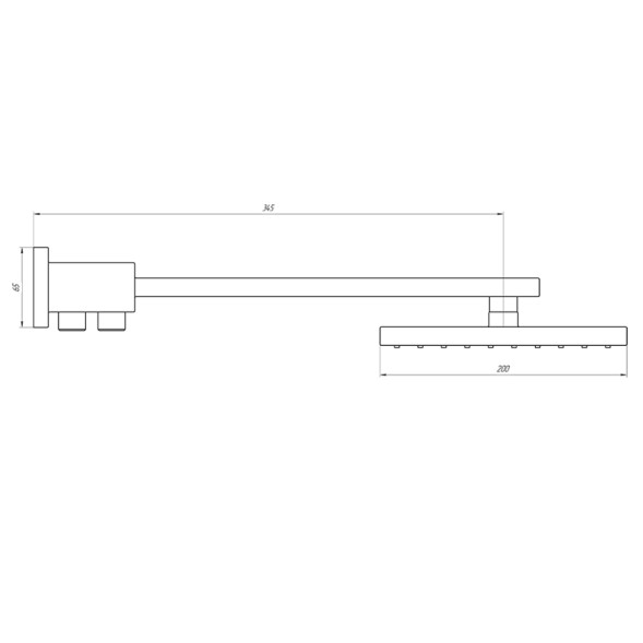 Paini 50CR759TCASQET9 Душевой набор Милано верхний душ, шланг, держатель, хром