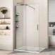 Vincea Душевая перегородка Волк-Ин (Walk-In) VSW-1WSL120CLGM, 1200*2000, вороненая сталь, стекло прозрачное