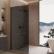 Vincea Душевая перегородка Волк-Ин (Walk-In) VLSW-1H900CGB, 900*2000, черный, стекло тонированное