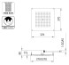 Верхний душ Bossini Dream Flat H38381.030 370х370 мм потолочный Easy Clean цвет хром