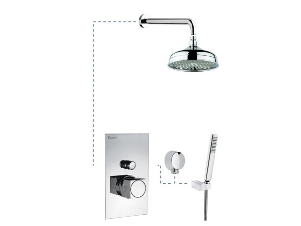 Emmevi Siris душевой комплект 470CR, цвет хром 470CR