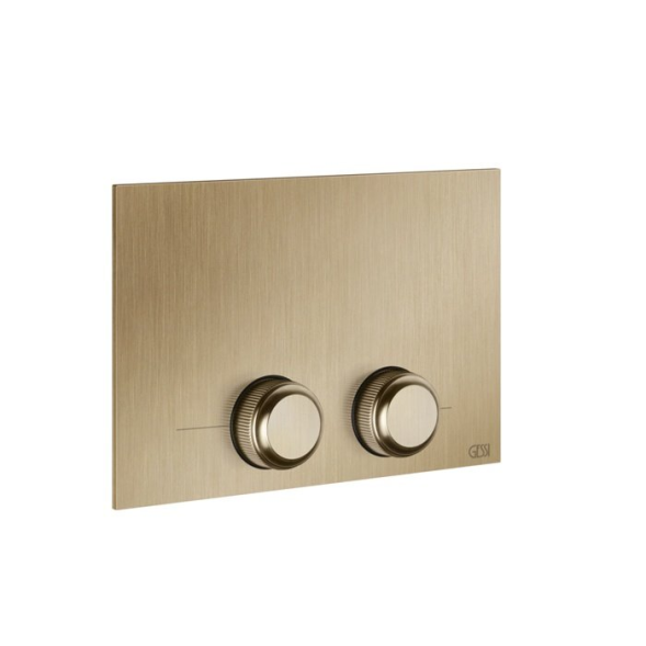 Gessi Клавиша смыва, VENTI20, для унитаза, шгв 215*12*145, цвет брашированное золото