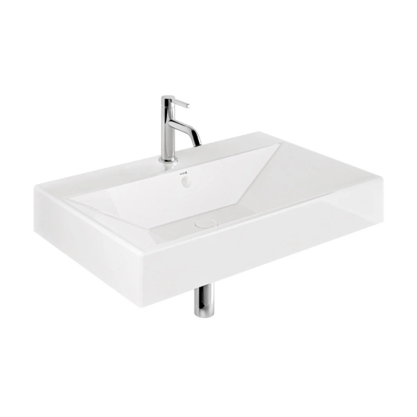 Раковина KLUDI RESA 59WW8143 подвесная с одним отверстием с переливом