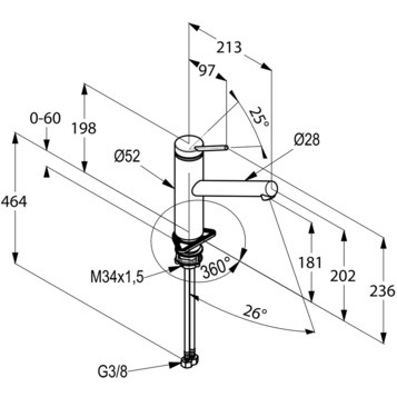 Смеситель KLUDI TANGENTA 44904F875 для кухни