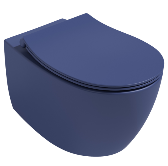 Унитаз ISVEA Sentimenti Neo Vortex (смыв торнадо), подвесной ШГВ 363*510*400 цвет синий матовый 10AR02013-2Z