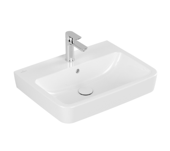 Villeroy&amp;Boch Раковина, O.Novo, шгв 550*440*130, отверстия для смесителя-1 сквозное, 2 промаркированных, цвет-альпийский белый 4A405501