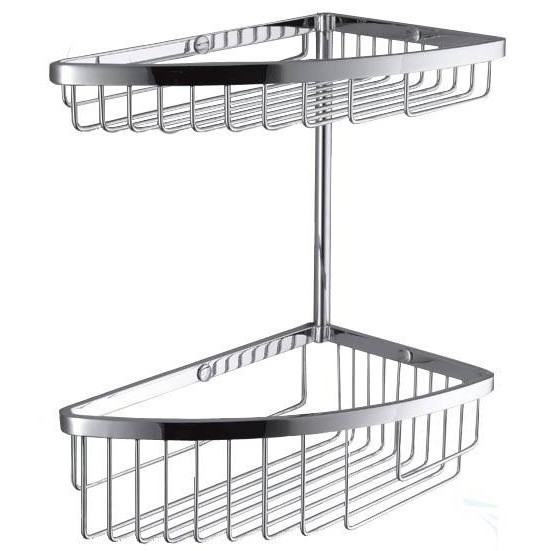 Полочка корзинка COLOMBO DESIGN ANGOLARI B9612 угловая двойная цвет хром