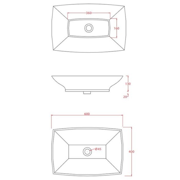 Раковина Artceram Jazz  накладная без отверстий  цвет белый JZL002 01 00