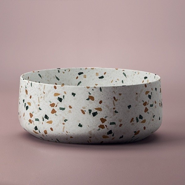 Раковина Artceram Cognac Quadro накладная  цвет light terrazzo COL001 89 00