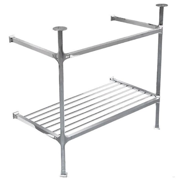 Консоль Artceram Civitas  напольная/пристенная с полкой цвет хром CIA005 71