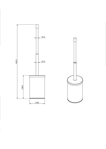 Ерш LANGBERGER ACCESSORIES 70171 напольный цвет хром