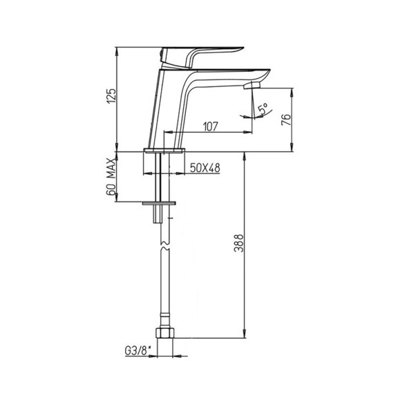 Paini 09CR205 Смеситель для раковины Нове , хром