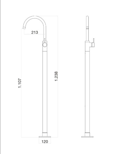 Смеситель для раковины Webert Rimini RI832101560. черный