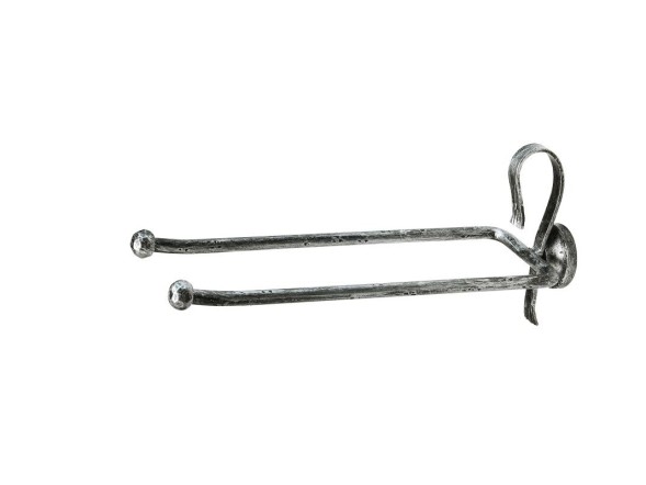 Stil Haus Flora, полотенцедержатель двойной, цвет античный черный