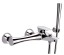 Daniel Diva, однорычажный смеситель для ванны c набором для душа, цвет хром