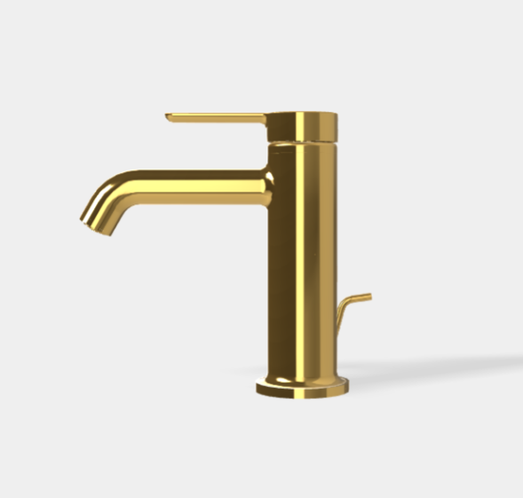 Смеситель для раковины, Fima Carlo Frattini, Snap, цвет-золото F3111OR