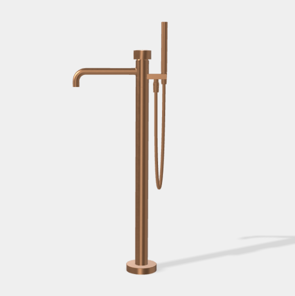 Смеситель для ванны и душа, Fima Carlo Frattini, So, напольный, цвет-бронза брашированная янтарная F3184/4NZS