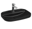 Раковина полувстраиваемая ISVEA Infinity 55 прямоугольная 55см, с отверстием под смеситель цвет черный матовый 10NF50055-2N