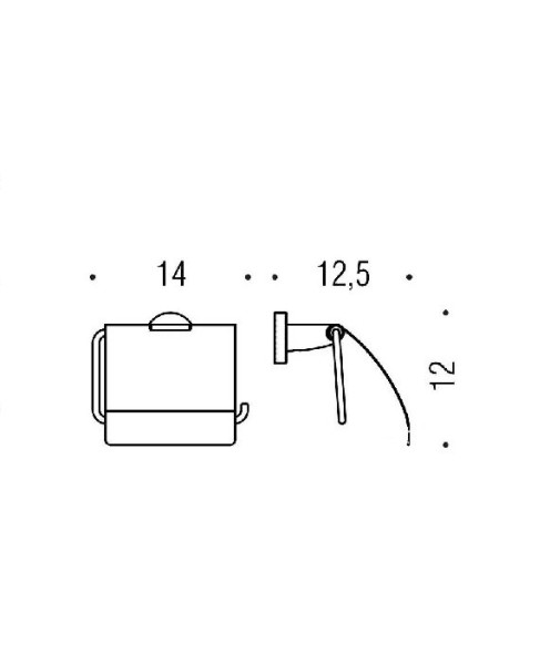 Держатель туалетной бумаги COLOMBO DESIGN BASIC B2791 с крышкой цвет хром