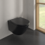 Villeroy&amp;Boch Унитаз, Subway 3.0, подвесной, шгв 370*560*360, CeramicPlus, цвет-Pure Black 4670T0R7