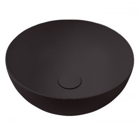 Раковина HATRIA HAPPY HOUR A0Y1VF02 накладная без отверстия без перелива цвет черный матовый