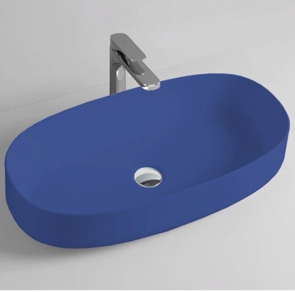 Раковина Artceram Cognac Quadro  цвет Blue sapphire COL005 16 00