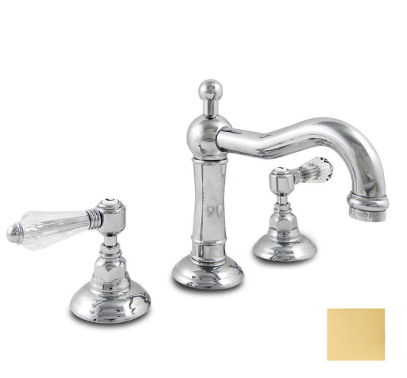 Nicolazzi Смеситель для раковины Half Dome Crystal 1409 GO 34 цвет золото