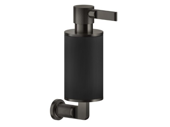 Gessi Дозатор для жидкого мыла, Inciso, шгв 75*147*240, цвет дозатора состаренная бронза#чёрный  58514#187