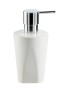 Stil Haus Liz, настольный керамический дозатор, цвет хром - белая керамика