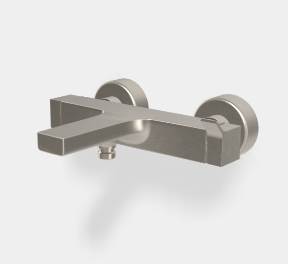 Смеситель для ванны, Fima Carlo Frattini, Zeta, цвет-никель брашированный F3964/1SN