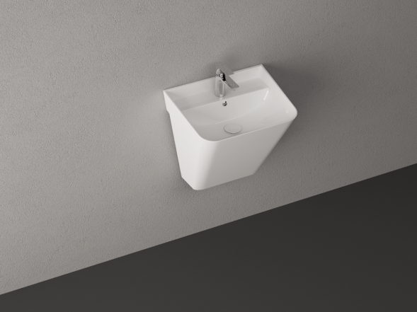 Раковина ISVEA Sott'Aqua подвесная ШГВ 500*420*515 отверстия для смесителя 1 цвет белый 10SQ37002