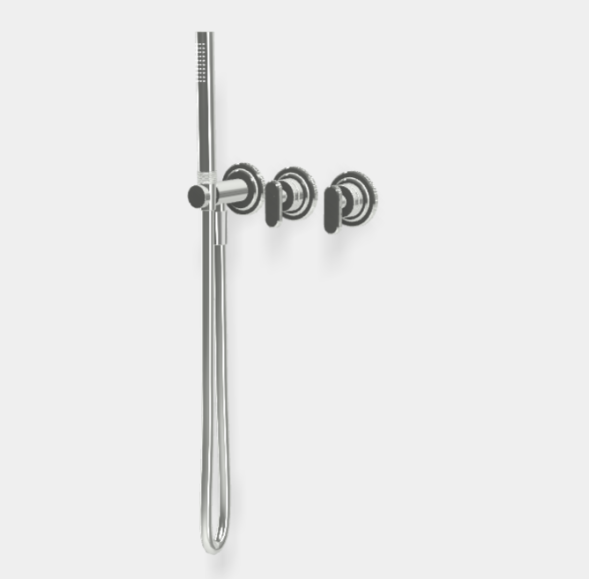 Смеситель для душа, Fima Carlo Frattini, Park Lane, на 2 потребителя, с душевым комплектом, цвет-хром F1319WX8CR